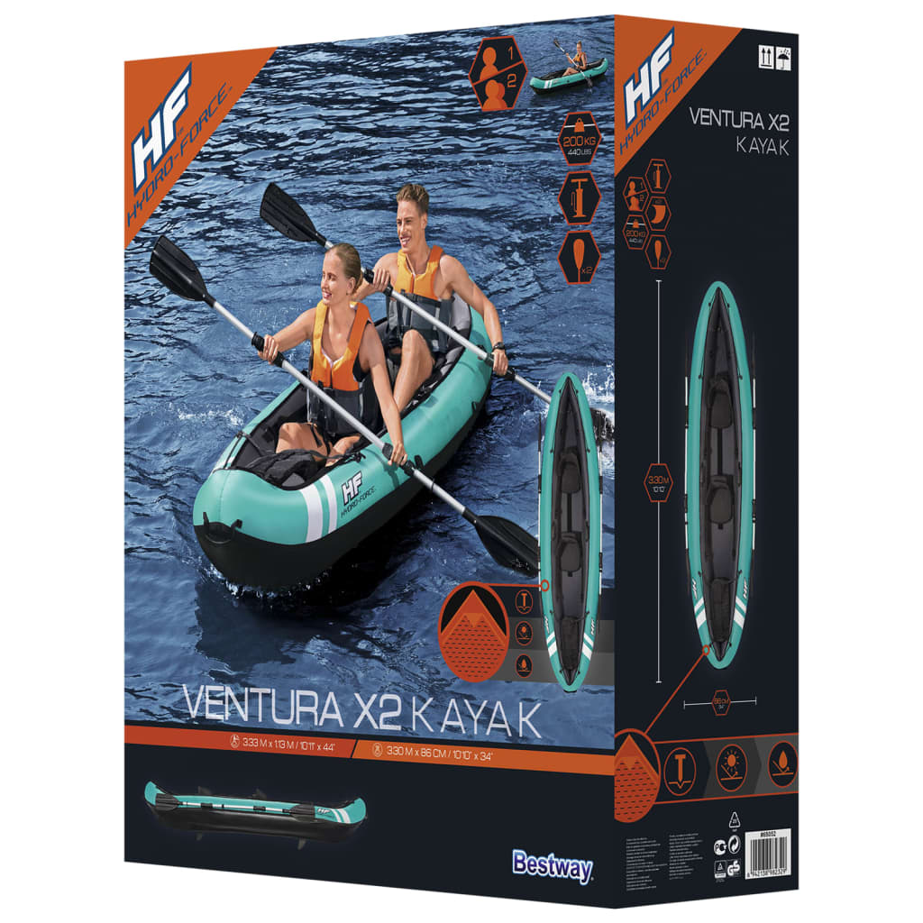 Hydro-Force Ventura X2 Kajak 330x86 cm - Premium Kajaks  - Just €435.67! Shop now at homesales4u