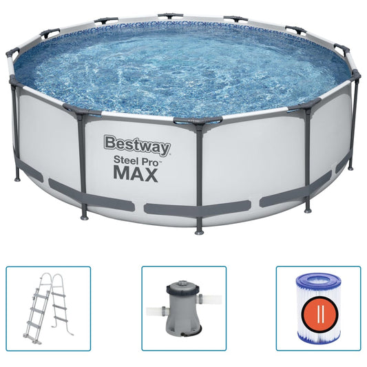 Steel Pro MAX Swimmingpool-Set 366x100 cm - Premium Pools  - Just €422.93! Shop now at homesales4u