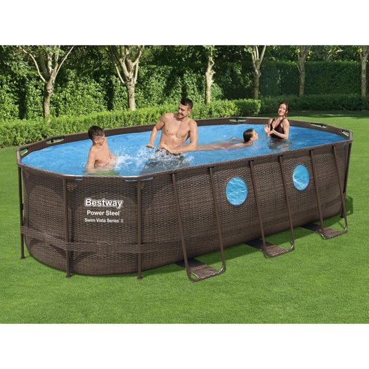 Power Steel Swim Vista Series Swimmingpool-Set 549x274x122 cm - Premium Pools  - Just €1275.73! Shop now at homesales4u