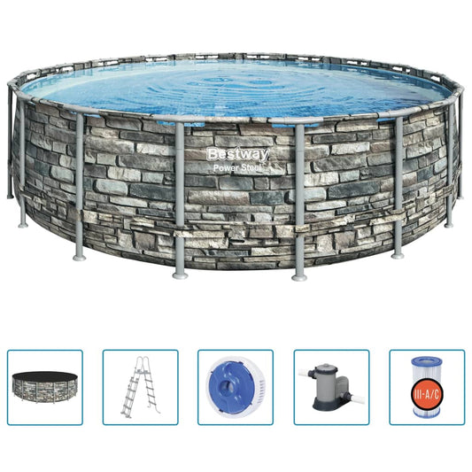 Power Steel Swimming Pool 549x132 cm - Premium Pools  - Just €1172.25! Shop now at homesales4u