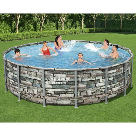 Power Steel Swimmingpool-Set 488x122 cm - Premium Pools  - Just €956.81! Shop now at homesales4u