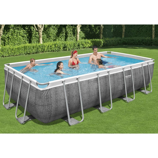 Power Steel Swimmingpool-Set Rechteckig 549x274x122 cm - Premium Pools  - Just €1056.06! Shop now at homesales4u