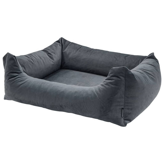 Hundebett Velvet 100x80x25 cm Grau - Premium Hundebetten  - Just €138.73! Shop now at homesales4u