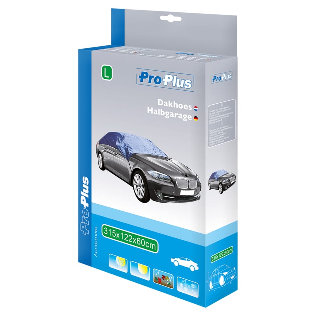 Halbgarage Gr. L 315×122×60 cm Dunkelblau - Premium Kfz-Abdeckplanen  - Just €35.21! Shop now at homesales4u