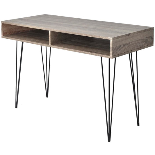 Schreibtisch mit 2 Fächern Grau - Premium Schreibtische  - Just €94.11! Shop now at homesales4u