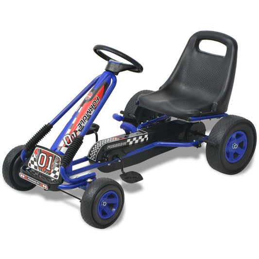 Pedal Go-Kart mit verstellbarem Sitz Blau - Premium Lauflernwagen & Rutsch- & Tretfahrzeuge  - Just €208.65! Shop now at homesales4u