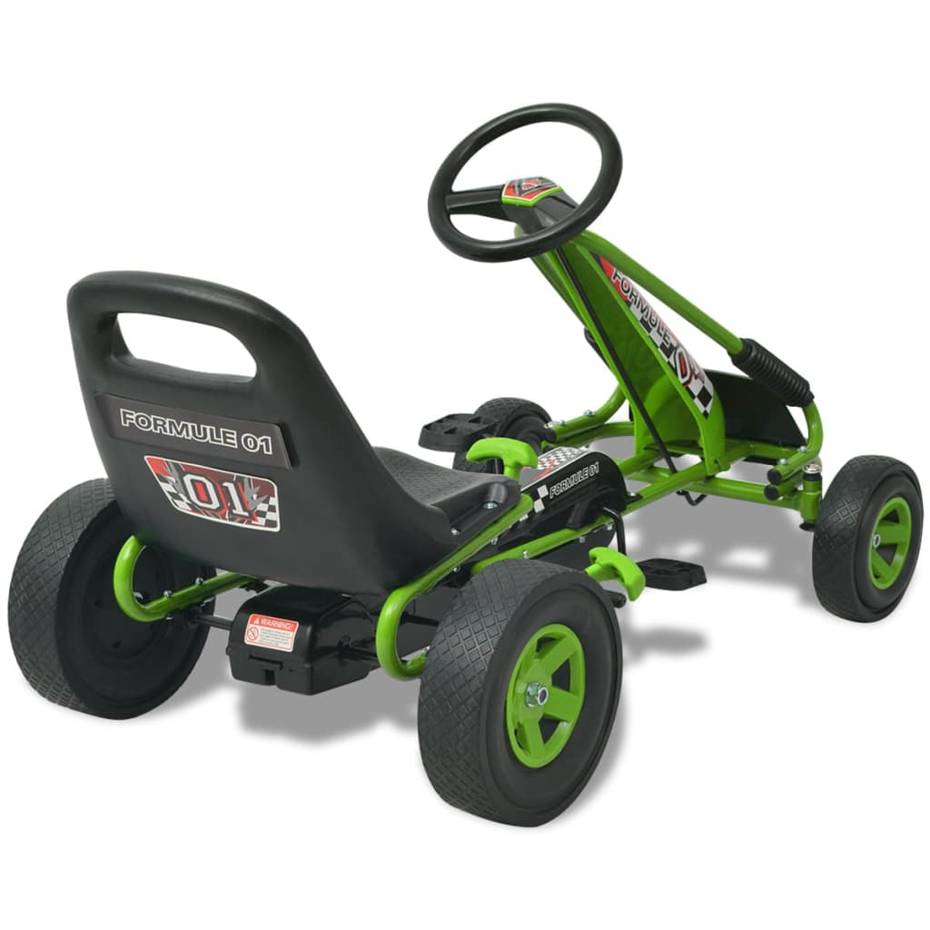 Pedal Go-Kart mit verstellbarem Sitz Grün - Premium Lauflernwagen & Rutsch- & Tretfahrzeuge  - Just €177.88! Shop now at homesales4u