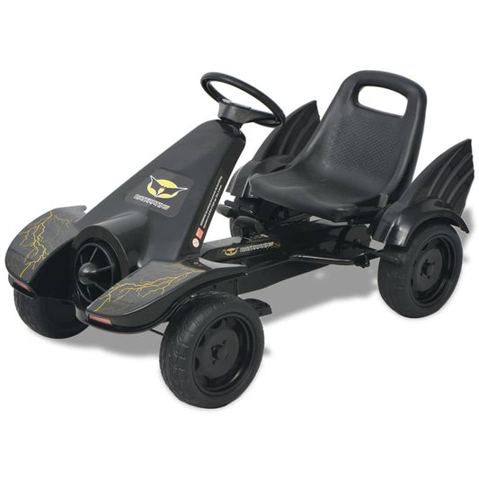 Pedal Go-Kart mit verstellbarem Sitz Schwarz - Premium Lauflernwagen & Rutsch- & Tretfahrzeuge  - Just €208.73! Shop now at homesales4u