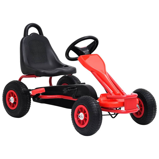 Pedal Go-Kart mit Luftreifen Rot - Premium Lauflernwagen & Rutsch- & Tretfahrzeuge  - Just €160.47! Shop now at homesales4u