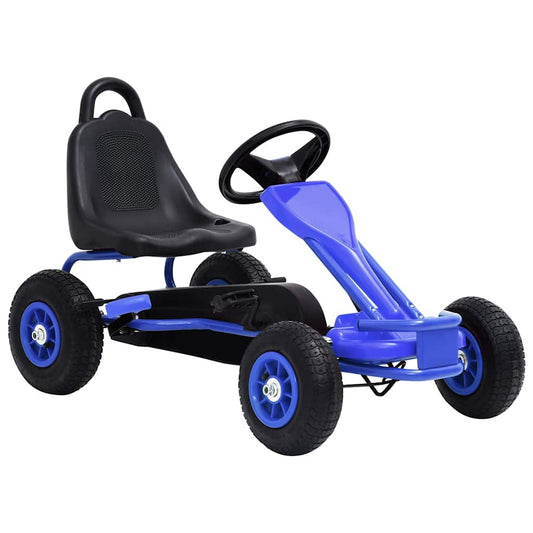 Pedal Go-Kart mit Luftreifen Blau - Premium Lauflernwagen & Rutsch- & Tretfahrzeuge  - Just €156.11! Shop now at homesales4u