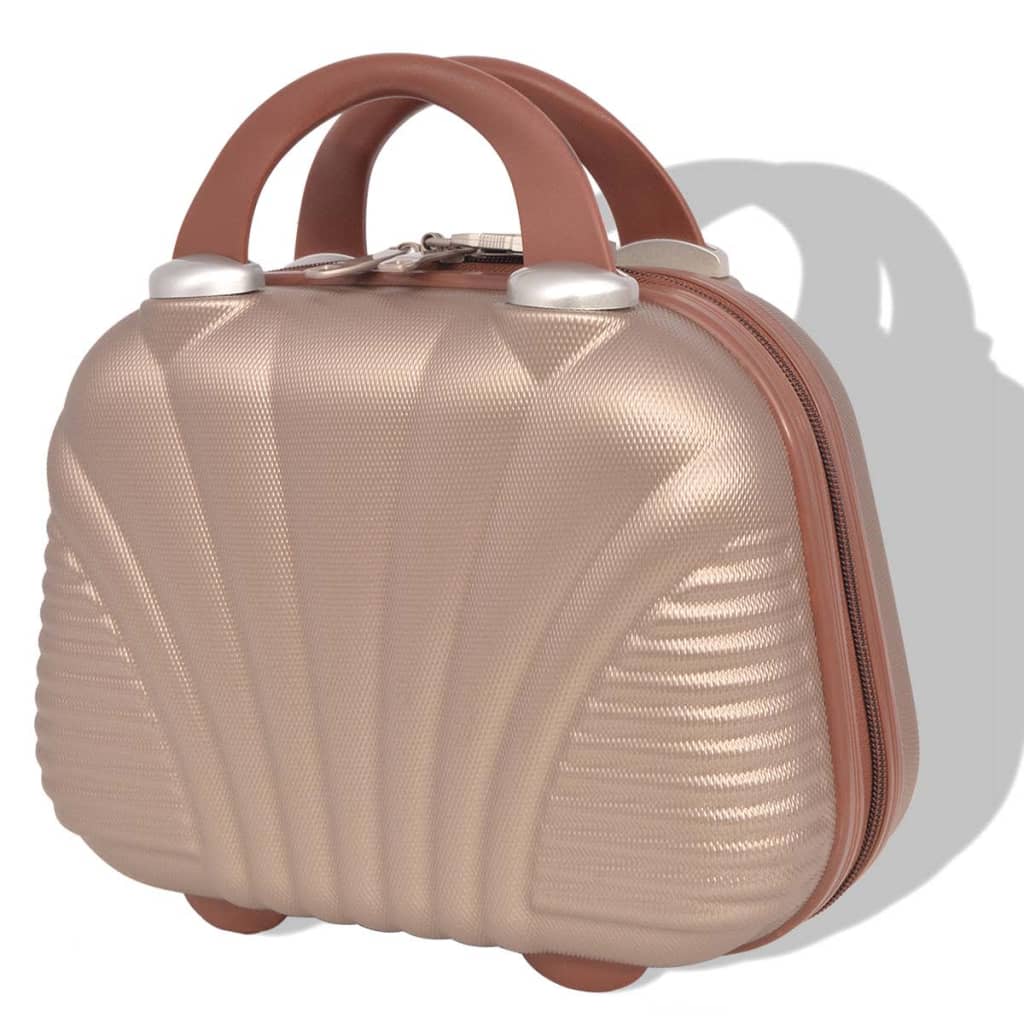 Vierteiliges Hartschalen-Trolley-Set Champagner - Premium Reisekoffer  - Just €168.75! Shop now at homesales4u