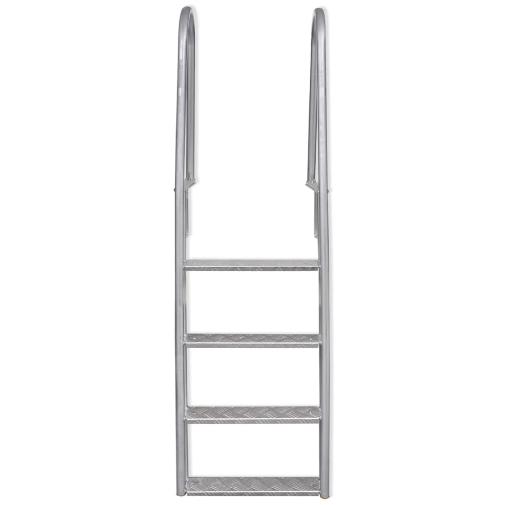 Steg-/Poolleiter 4-stufig Aluminium 167 cm - Premium Pool-Lleiter, -treppen & -rampen  - Just €254.20! Shop now at homesales4u