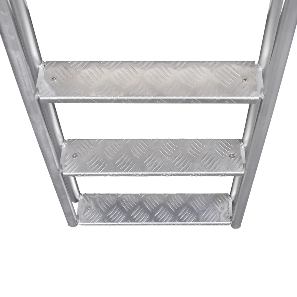 Steg-/Poolleiter 4-stufig Aluminium 167 cm - Premium Pool-Lleiter, -treppen & -rampen  - Just €254.20! Shop now at homesales4u