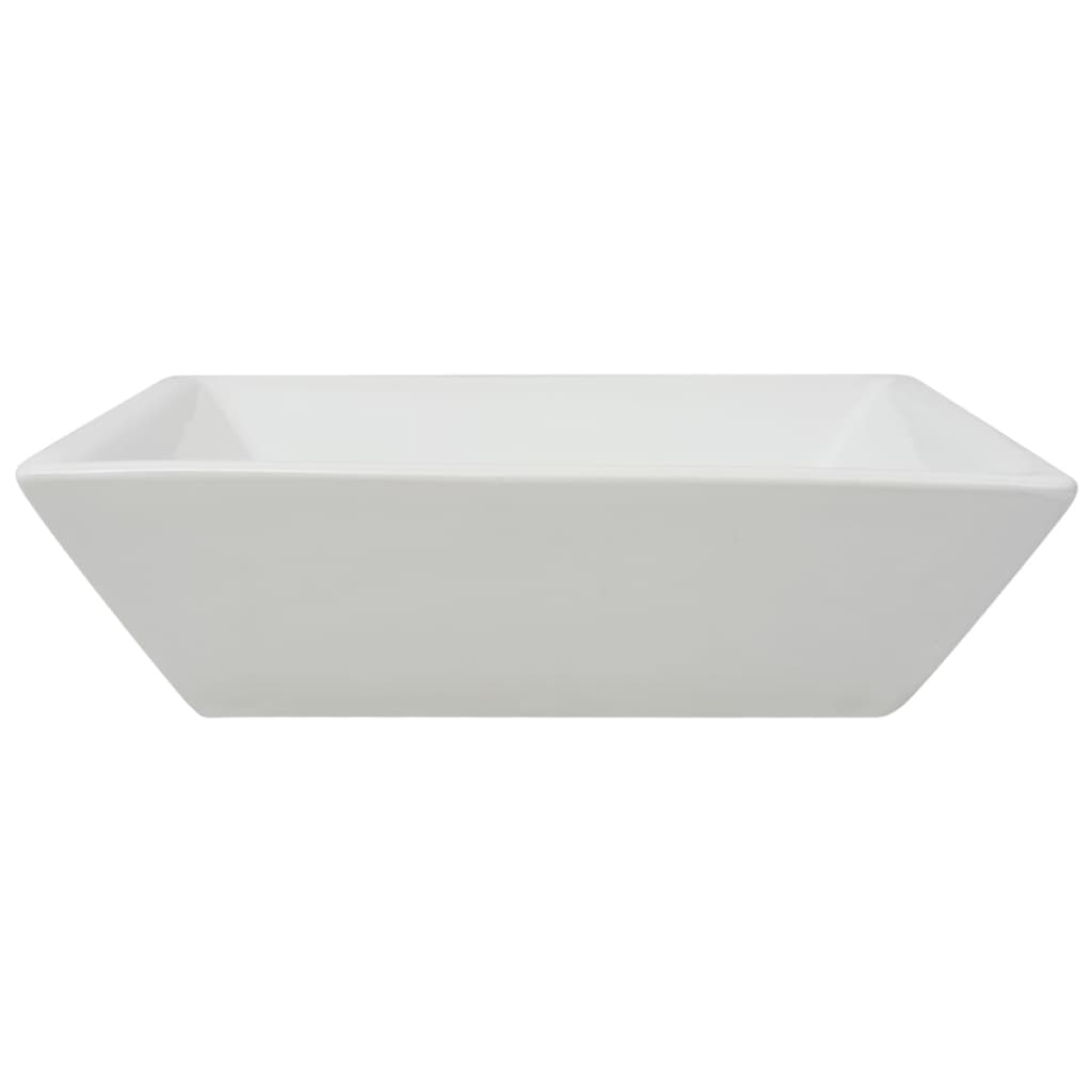 Waschbecken Quadratisch Keramik Weiß 41,5 x 41,5 x 12 cm - Premium Badezimmer-Waschbecken  - Just €79.29! Shop now at homesales4u