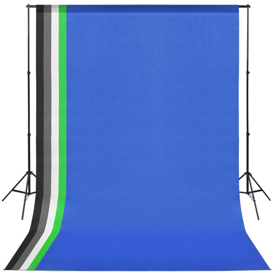 Fotostudio-Set mit 5 farbigen Hintergründen und einstellbarer Aufhängung - Premium Studio-Hintergrundsysteme  - Just €96.35! Shop now at homesales4u