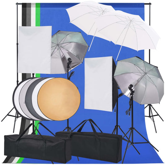 Fotostudio-Beleuchtungsset - Premium Studioscheinwerfer & -blitzgeräte  - Just €304.74! Shop now at homesales4u