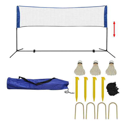 Badmintonnetz-Set mit Federbällen 300 x 155 cm - Premium Badminton-Netze  - Just €68.48! Shop now at homesales4u