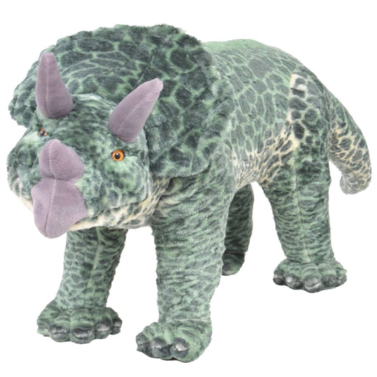 Plüschtier Triceratops Stehend Plüsch Grün XXL - Premium Stofftiere  - Just €93.36! Shop now at homesales4u