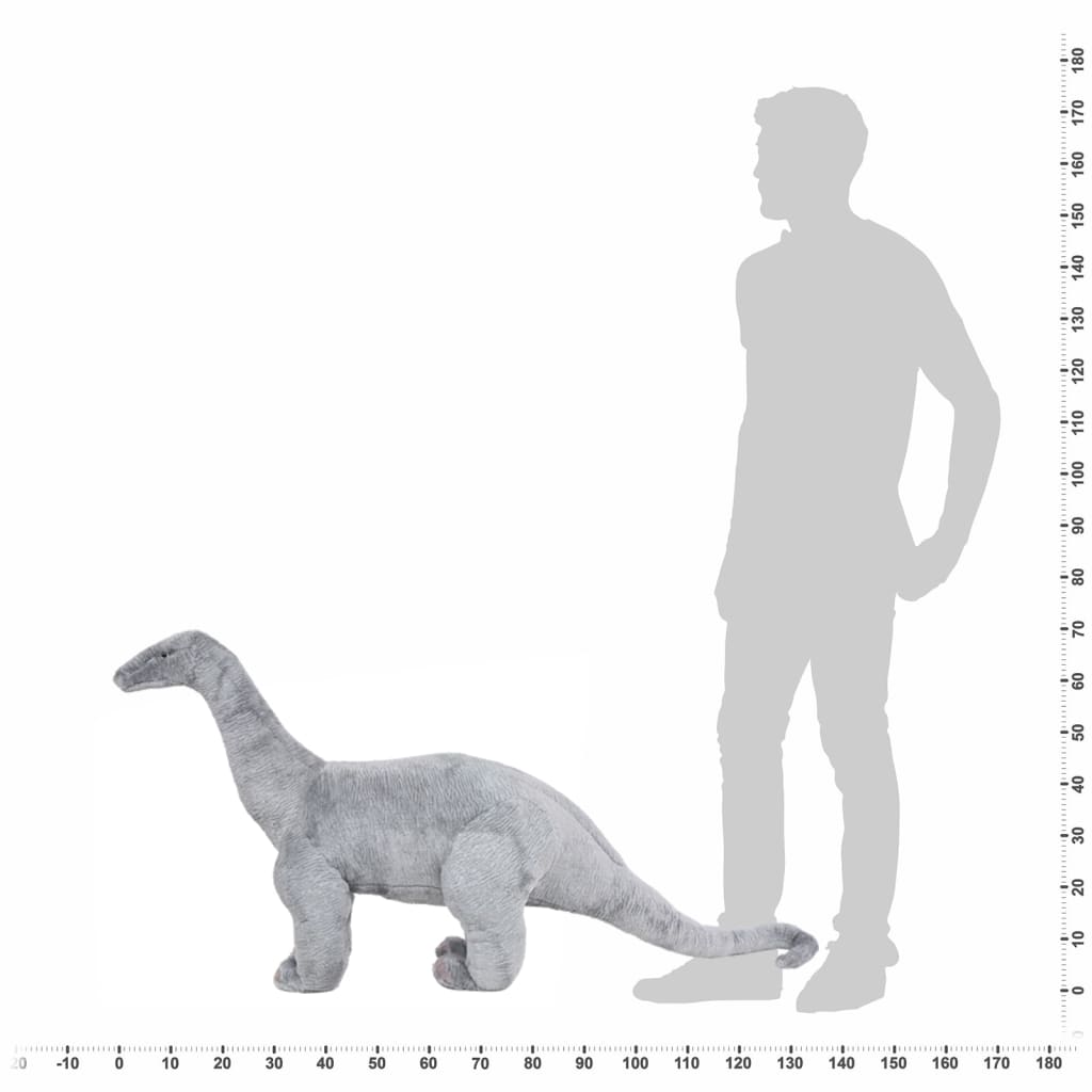 Plüschtier Brachiosaurus Stehend Plüsch Grau XXL - Premium Stofftiere  - Just €85.91! Shop now at homesales4u