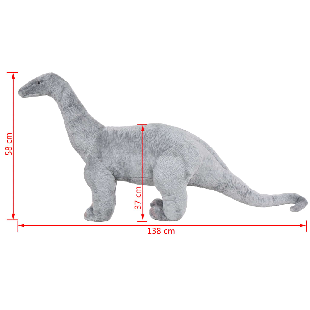 Plüschtier Brachiosaurus Stehend Plüsch Grau XXL - Premium Stofftiere  - Just €85.91! Shop now at homesales4u