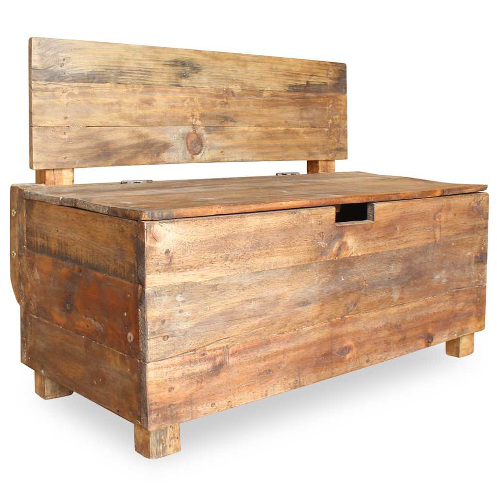 Sitzbank Massives Mahagoniholz 86x40x60 cm - Premium Truhen- & Flurbänke  - Just €243.75! Shop now at homesales4u