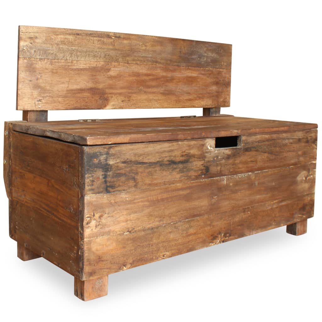 Sitzbank Massives Mahagoniholz 86x40x60 cm - Premium Truhen- & Flurbänke  - Just €243.75! Shop now at homesales4u