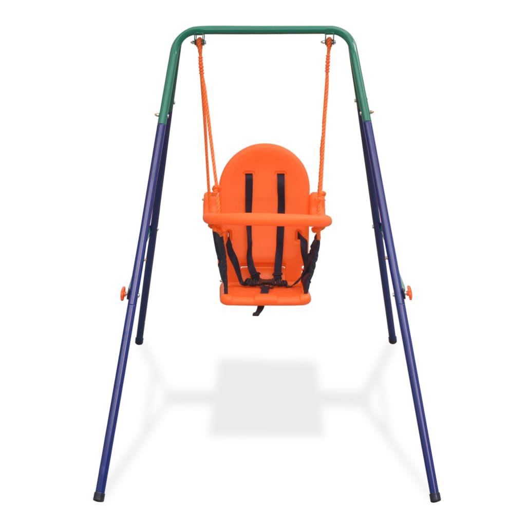Kleinkinder-Schaukelset mit Sicherheitsgeschirr Orange - Premium Schaukeln & Spieltürme  - Just €119.81! Shop now at homesales4u