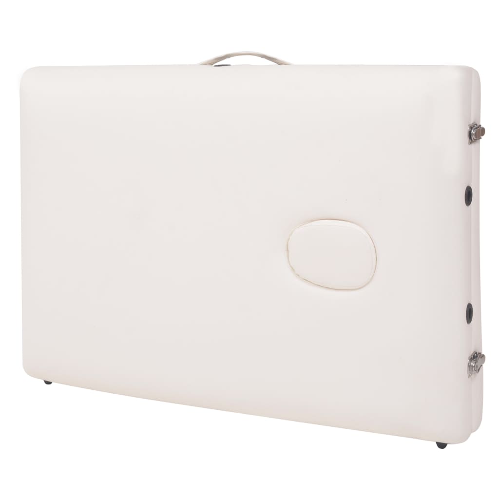 Massageliege 3-Zonen Klappbar 10 cm Sitz Weiß - Premium Massagetische  - Just €252.36! Shop now at homesales4u