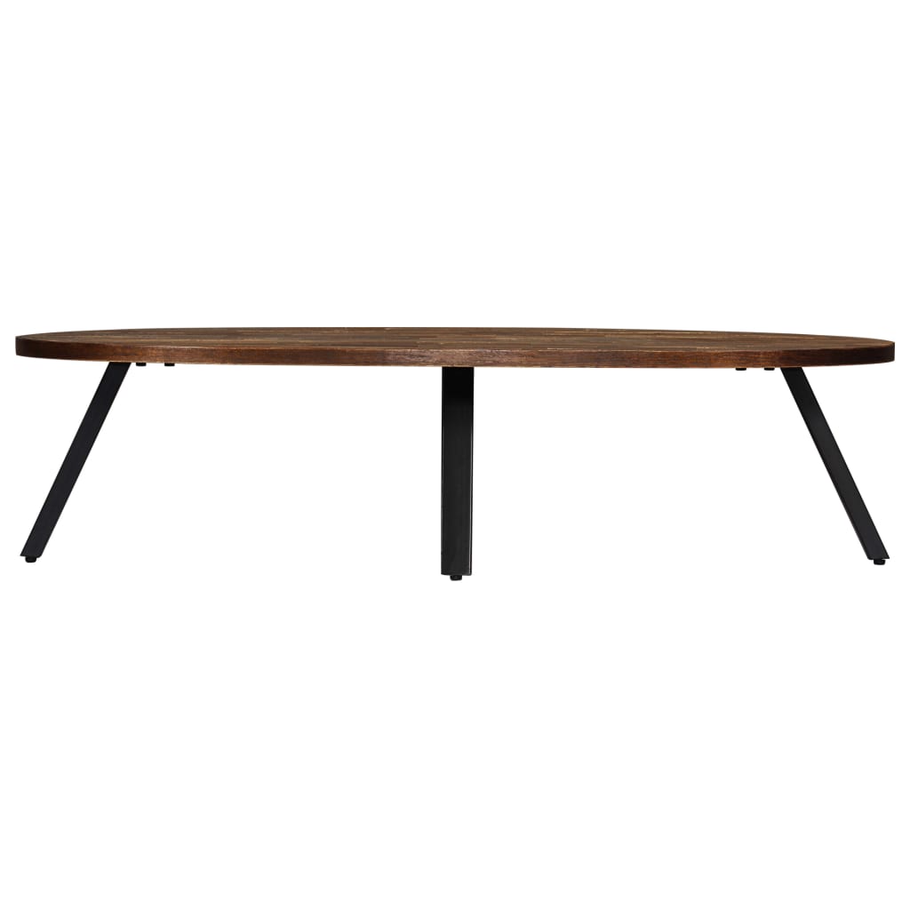 Couchtisch Recyceltes Massivholz Teak Oval 120x60x30 cm - Premium Couchtische  - Just €210.48! Shop now at homesales4u