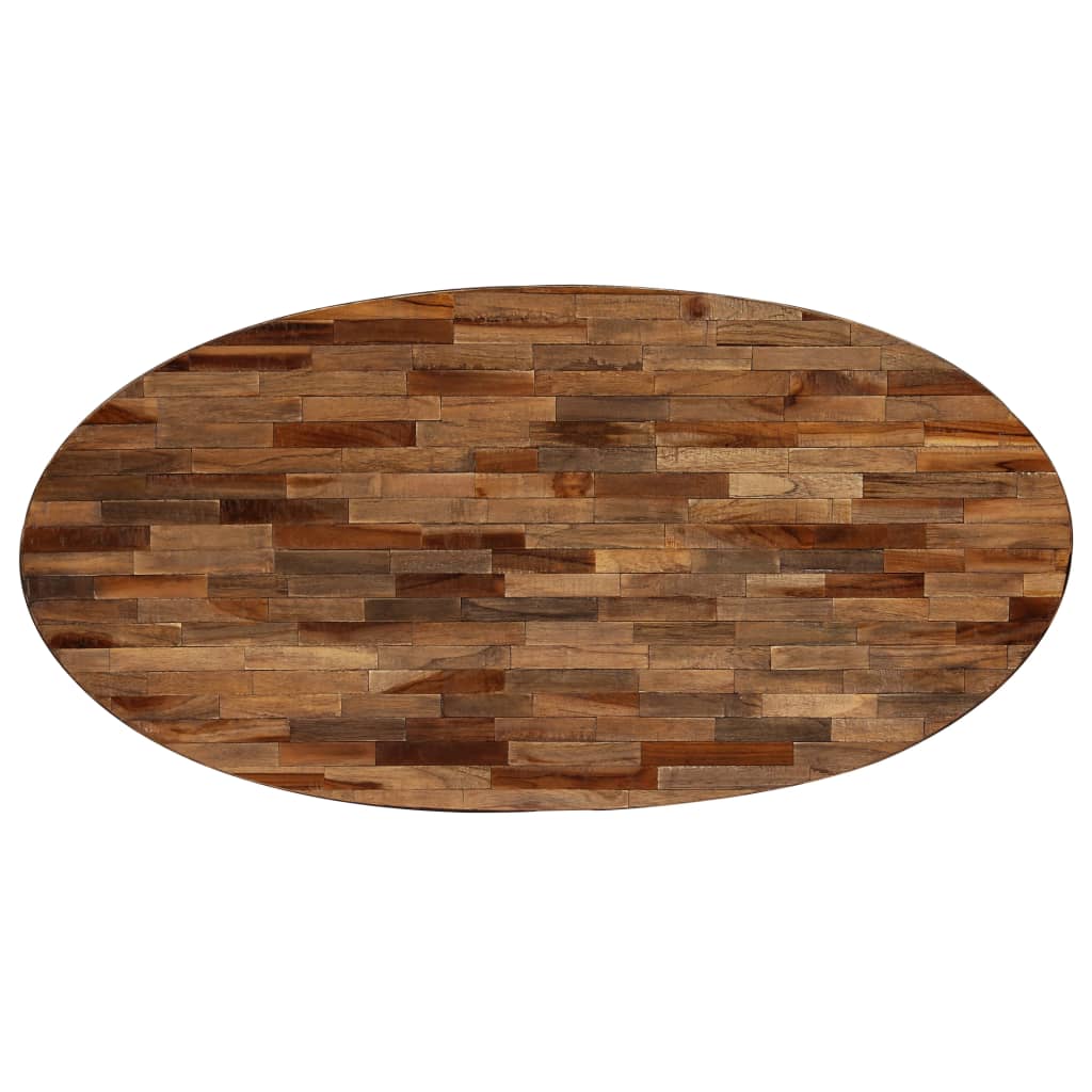 Couchtisch Recyceltes Massivholz Teak Oval 120x60x30 cm - Premium Couchtische  - Just €210.48! Shop now at homesales4u