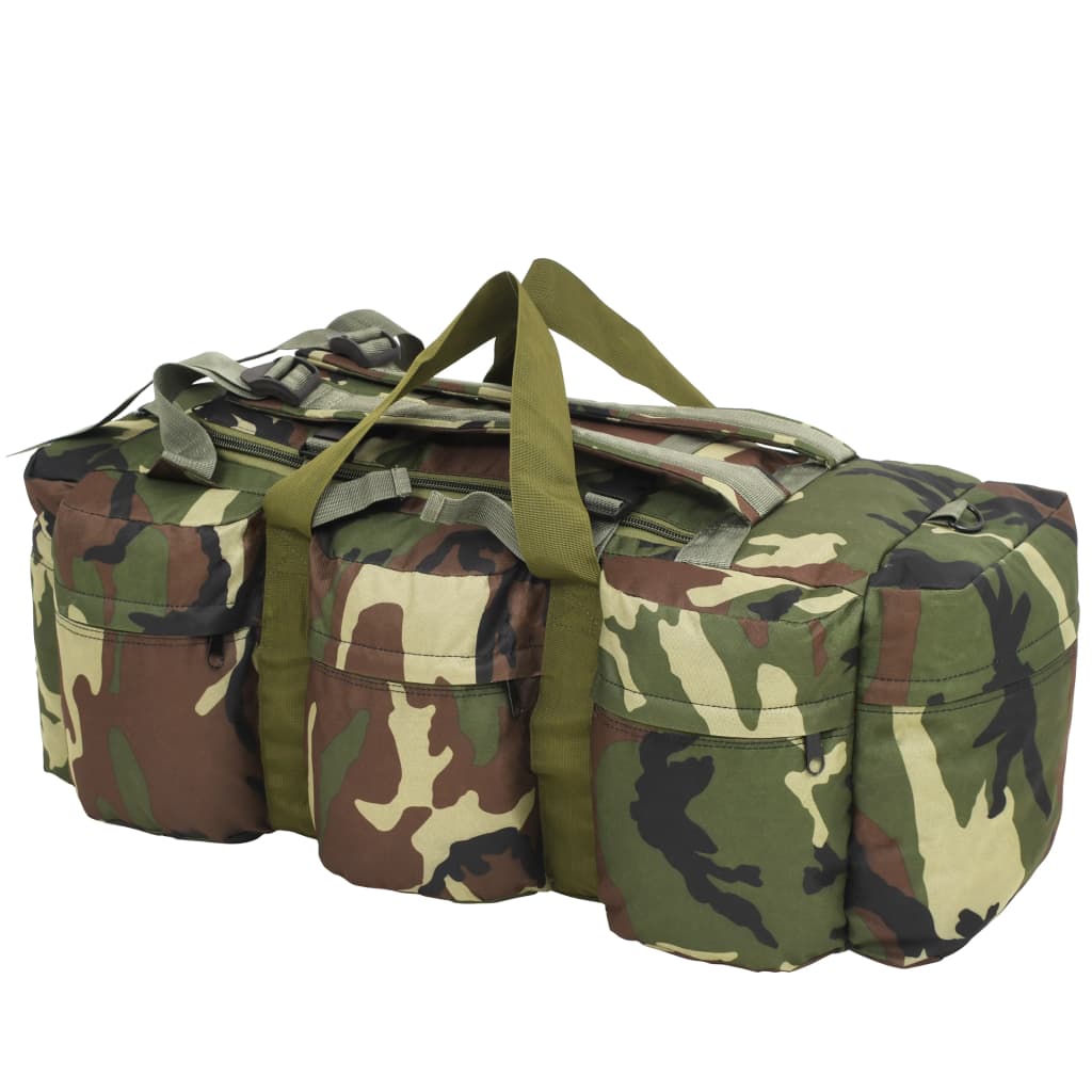 3-in-1 Seesack Armee-Stil 90 L Camouflage - Premium Seesäcke  - Just €60.68! Shop now at homesales4u
