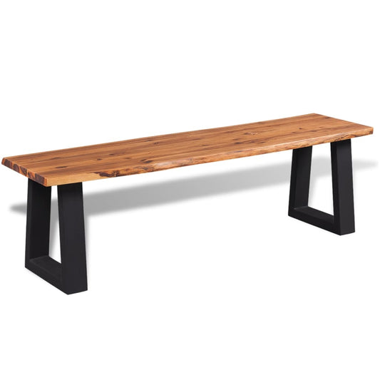 Sitzbank Akazienholz Massiv 145 cm - Premium Truhen- & Flurbänke  - Just €197.86! Shop now at homesales4u