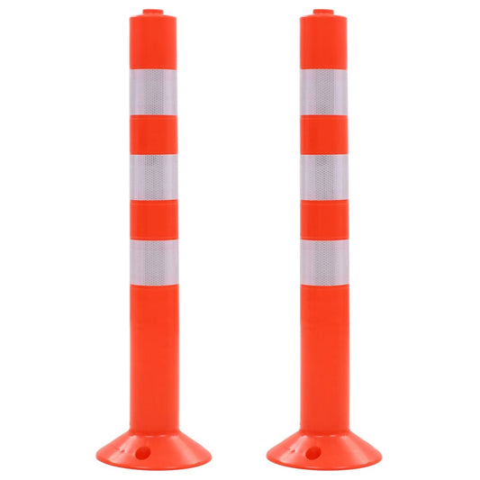 Verkehrspoller 2 Stk. Kunststoff 75 cm - Premium Parkplatzschilder  - Just €56.86! Shop now at homesales4u