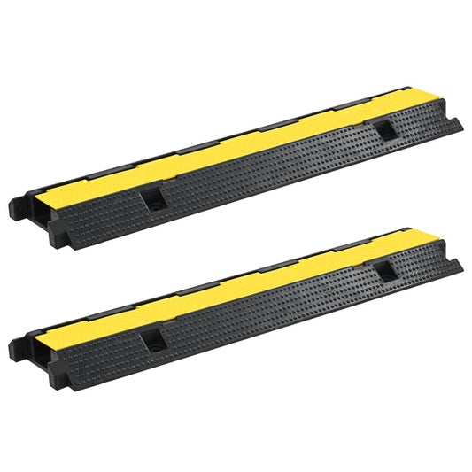 Kabelbrücken 2 Stk. 1 Kanal Gummi 100 cm - Premium Verkehrsschilder  - Just €83.83! Shop now at homesales4u