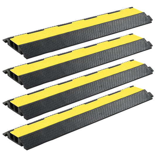 Kabelbrücken 4 Stk. 2 Kanäle Gummi 101,5 cm - Premium Verkehrsschilder  - Just €120.94! Shop now at homesales4u