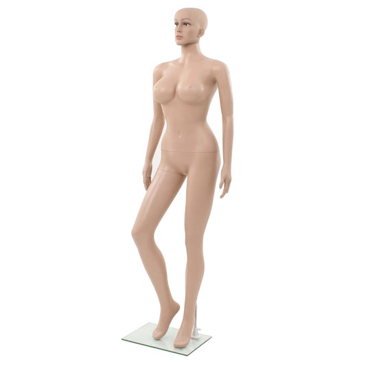 Schaufensterpuppe Dame mit Glassockel Beige 180 cm - Premium Schaufensterpuppen  - Just €200.10! Shop now at homesales4u