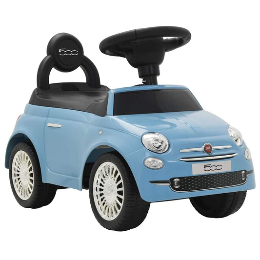Aufsitzauto Fiat 500 Blau - Premium Lauflernwagen & Rutsch- & Tretfahrzeuge  - Just €80.56! Shop now at homesales4u