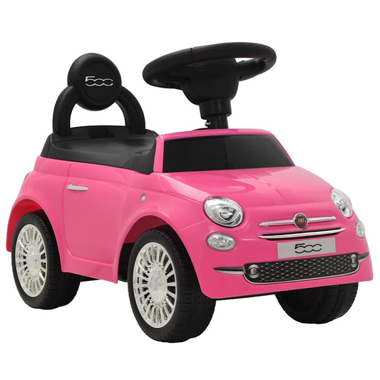 Kinder-Aufsitzauto Fiat 500 Rosa - Premium Lauflernwagen & Rutsch- & Tretfahrzeuge  - Just €76.78! Shop now at homesales4u