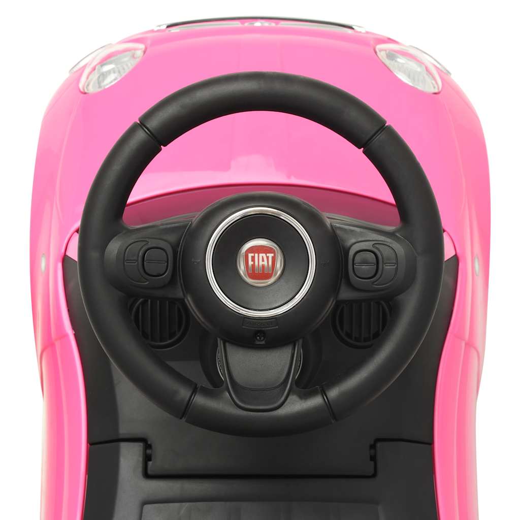 Kinder-Aufsitzauto Fiat 500 Rosa - Premium Lauflernwagen & Rutsch- & Tretfahrzeuge  - Just €76.78! Shop now at homesales4u