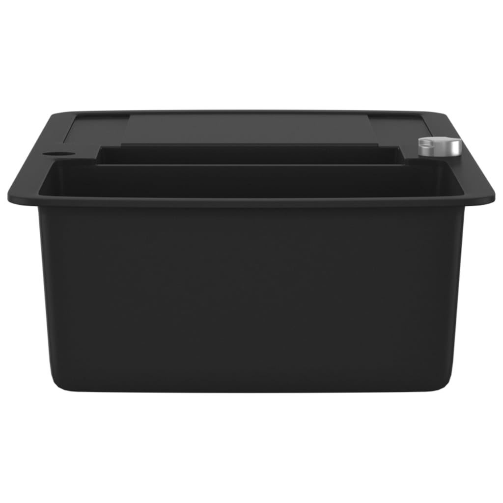 Granit Spülbecken Doppelbecken Schwarz - Premium Küchenspülen & Spülbecken  - Just €269.31! Shop now at homesales4u