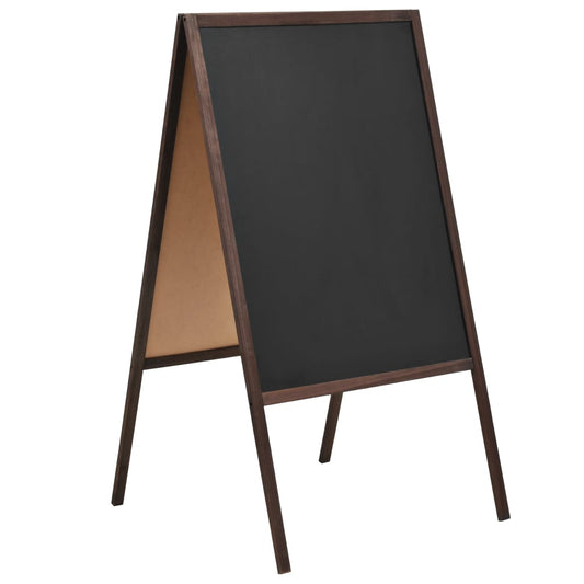 Tafel Kundenstopper Doppelseitig Zedernholz Freistehend 60×80cm - Premium Kreidetafeln  - Just €78.68! Shop now at homesales4u
