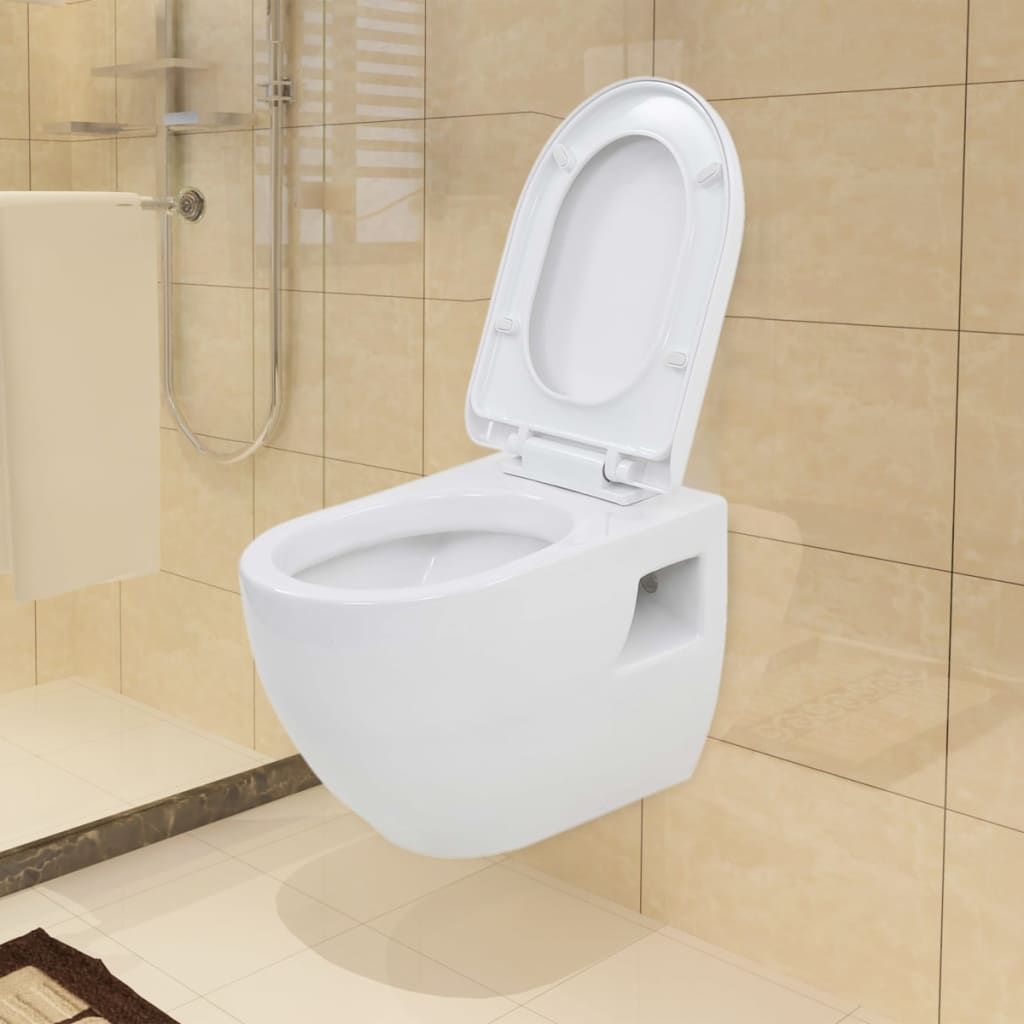 Wand-WC Keramik Weiß - Premium Toiletten  - Just €183.46! Shop now at homesales4u
