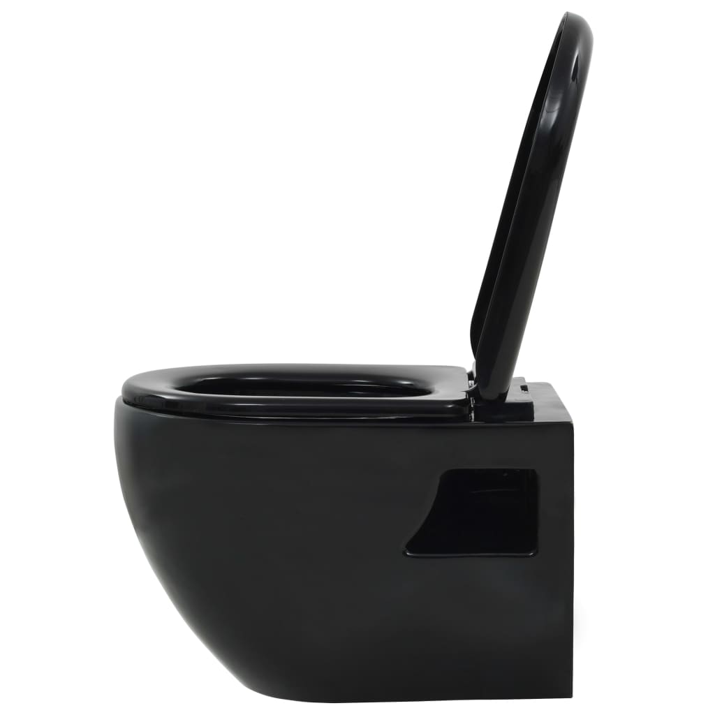Wand-WC Keramik Schwarz - Premium Toiletten  - Just €217.09! Shop now at homesales4u