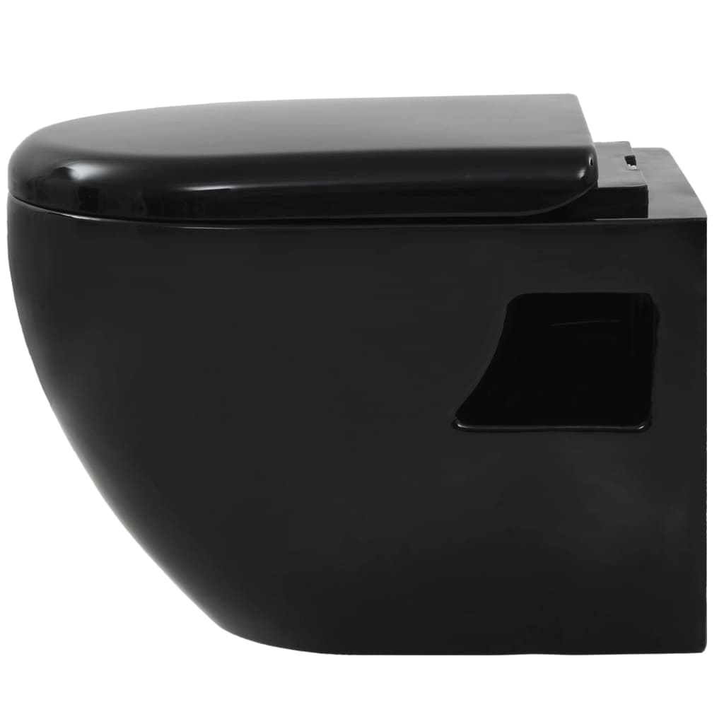 Wand-WC Keramik Schwarz - Premium Toiletten  - Just €217.09! Shop now at homesales4u