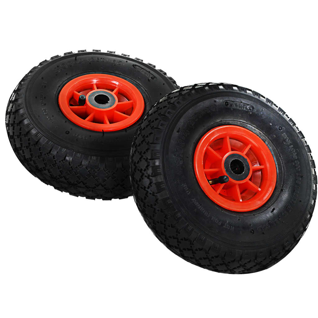 Sackkarrenräder 4 Stk. Gummi 3,00-4 (245x82) - Premium Hebezüge, Kräne & Rollwagen  - Just €62.54! Shop now at homesales4u