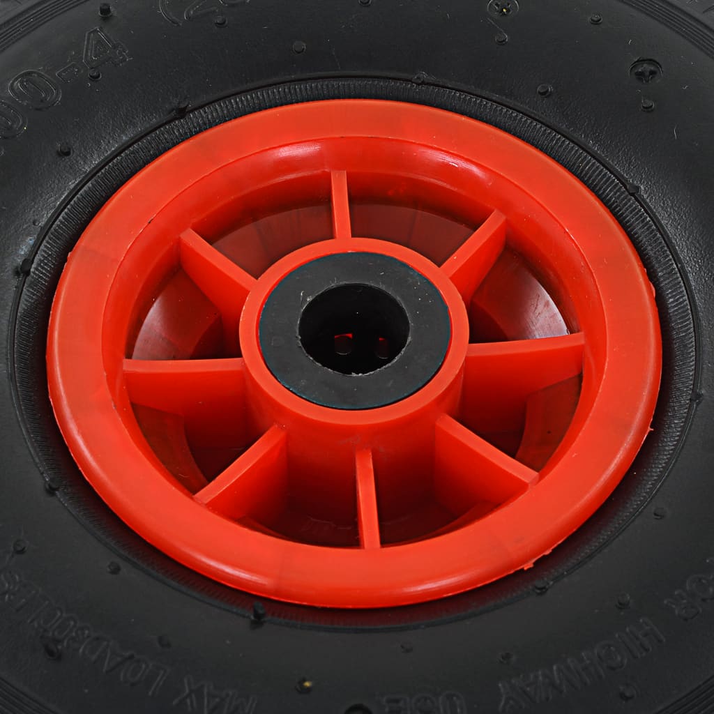 Sackkarrenräder 4 Stk. Gummi 3,00-4 (245x82) - Premium Hebezüge, Kräne & Rollwagen  - Just €62.54! Shop now at homesales4u