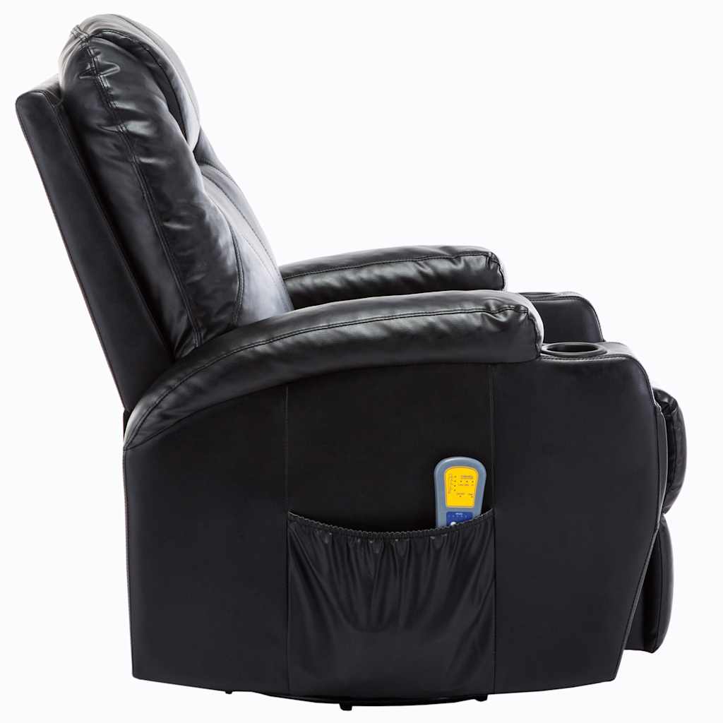 Massage-Schaukelsessel Schwarz Kunstleder - Premium Massagesessel  - Just €678.52! Shop now at homesales4u