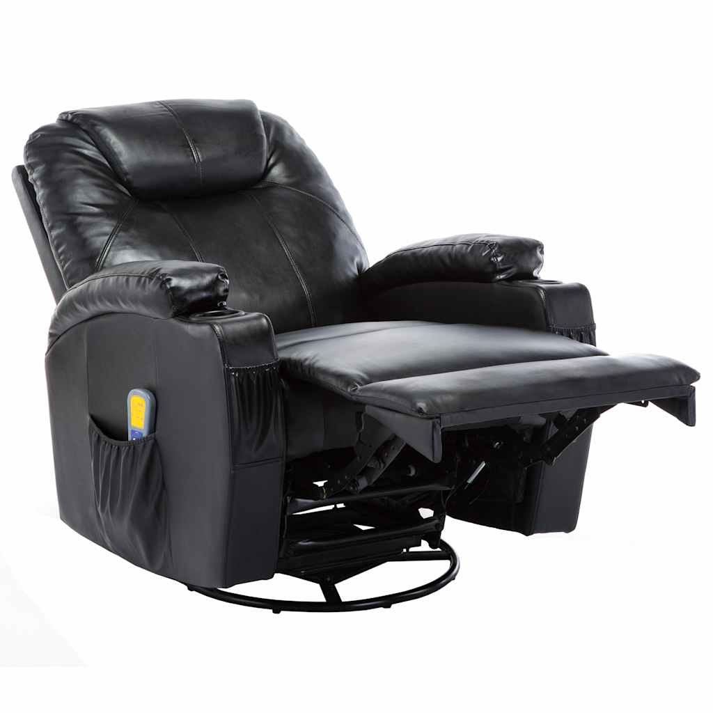 Massage-Schaukelsessel Schwarz Kunstleder - Premium Massagesessel  - Just €678.52! Shop now at homesales4u
