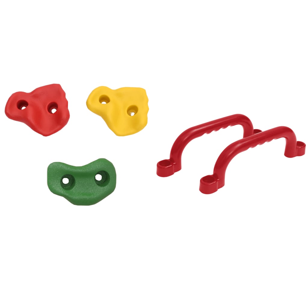 Schaukelsitz mit Strickleiter und Klettersteinen Blau PE - Premium Schaukeln & Spieltürme  - Just €71.10! Shop now at homesales4u