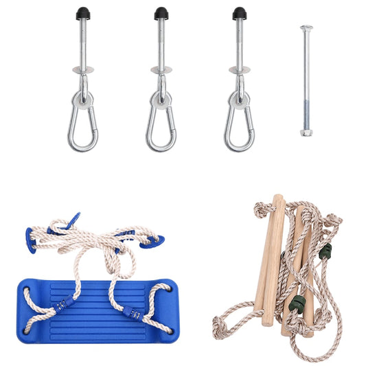 Schaukelsitz mit Seilleiter Blau 37x15 cm PE - Premium Spielturm-Zubehör  - Just €70.05! Shop now at homesales4u